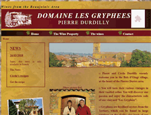 Tablet Screenshot of domaine-lesgryphees.com